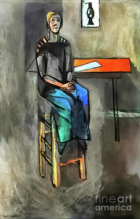 Woman on a High Stool by Henri Matisse 1914 Painting by Henri Matisse