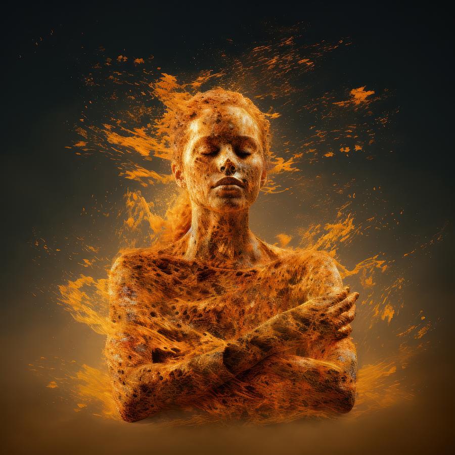 Woman on Fire Digital Art by Scott Meyer