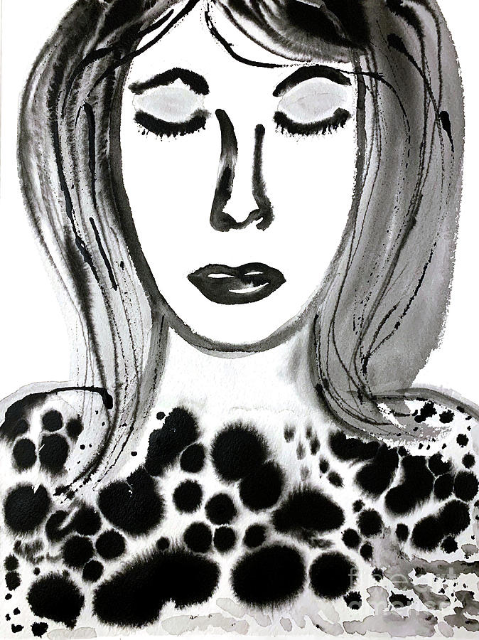 Woman Portrait 2 Drawing by Christine Perry