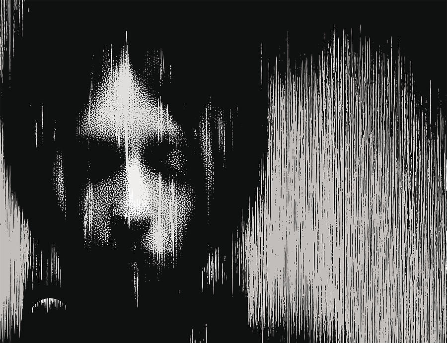 Woman Portrait Ghost Drawing by GeorgePeters
