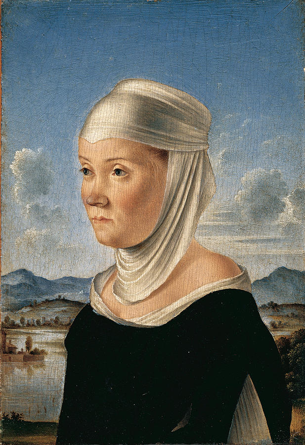 Woman, Possibly a Nun of San Secondo Painting by Jacometto Veneziano