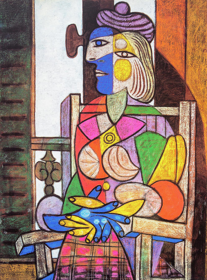 Woman Seated Before the Window Painting by Pablo Picasso