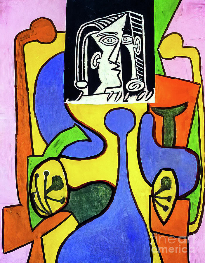 Woman Sitting in an Armchair by Pablo Picasso 1949 Painting by Pablo Picasso