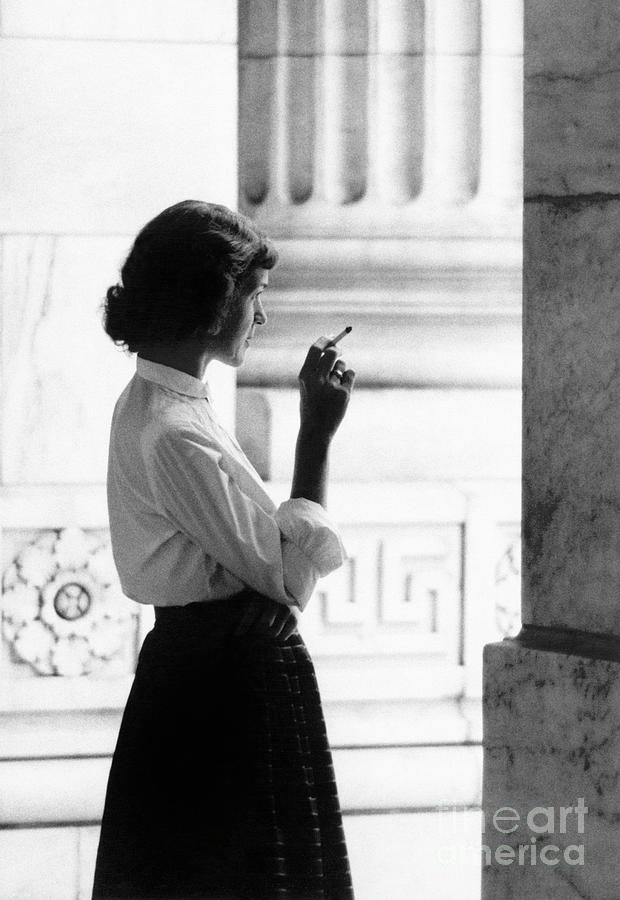 Woman Smoking, 1954 Photograph by Angelo Rizzuto