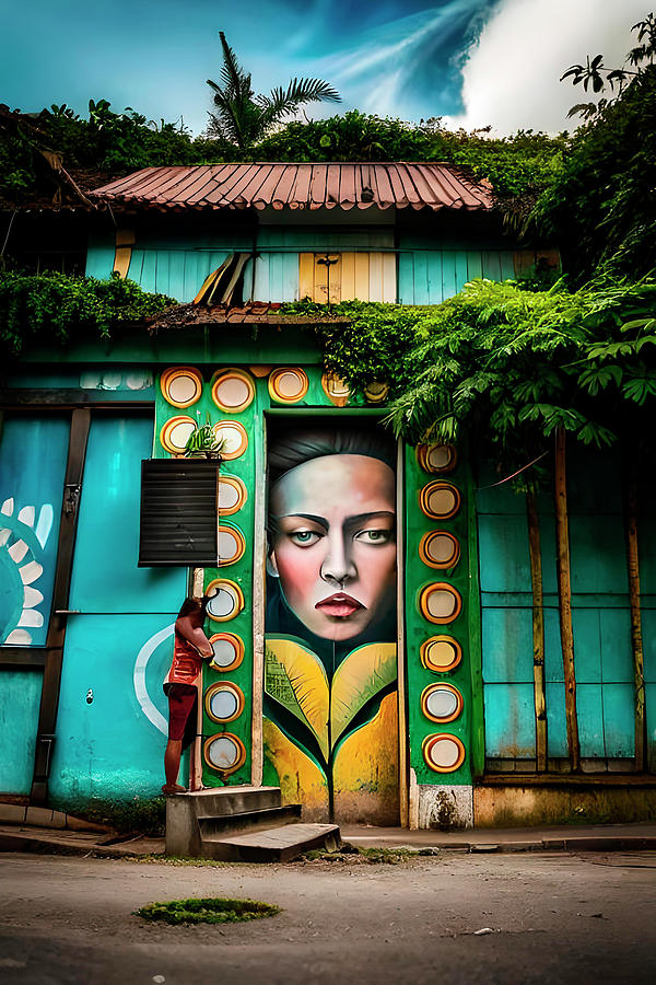 Panama Digital Art - Woman Standing  by Gabriel Cusmir