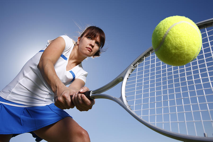 Woman Tennis Player Photograph by Skodonnell