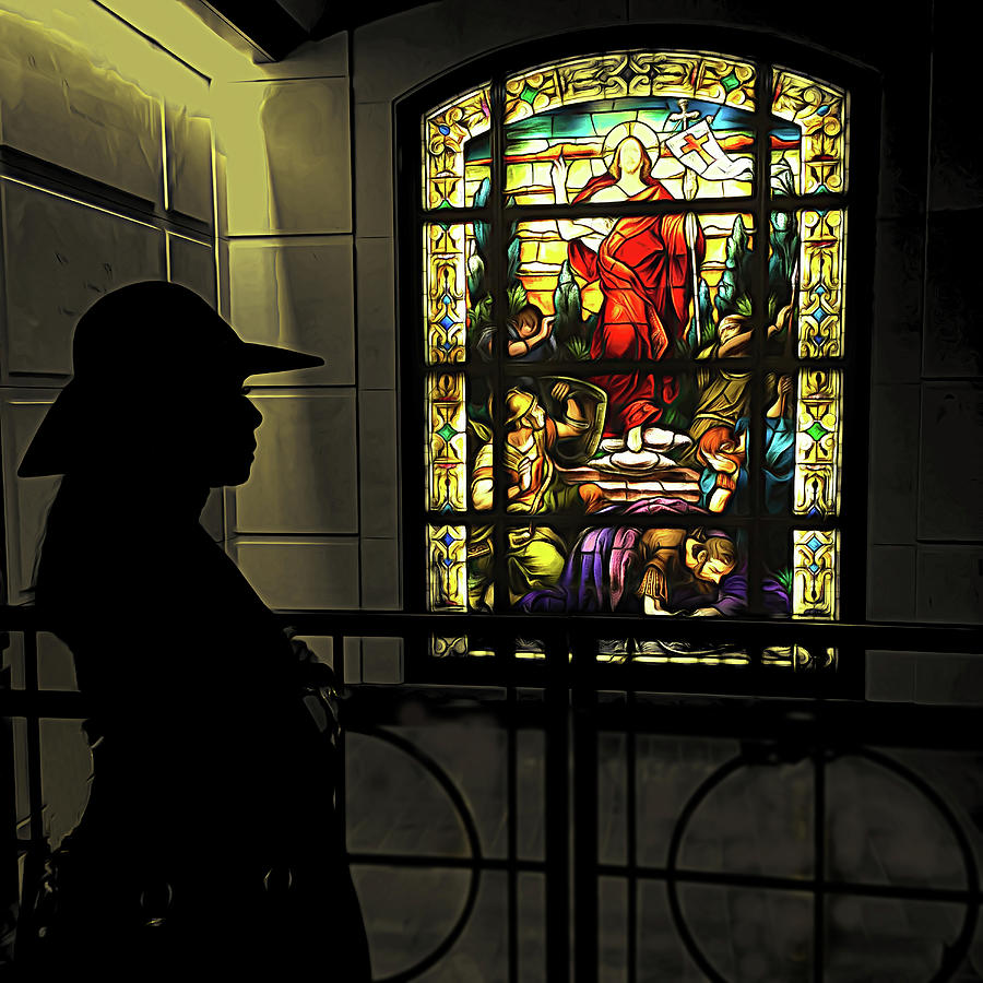 Woman View Stain Glass Photograph by Joseph Hollingsworth - Fine Art ...