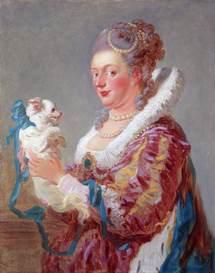Woman with a Dog Painting by Long Shot