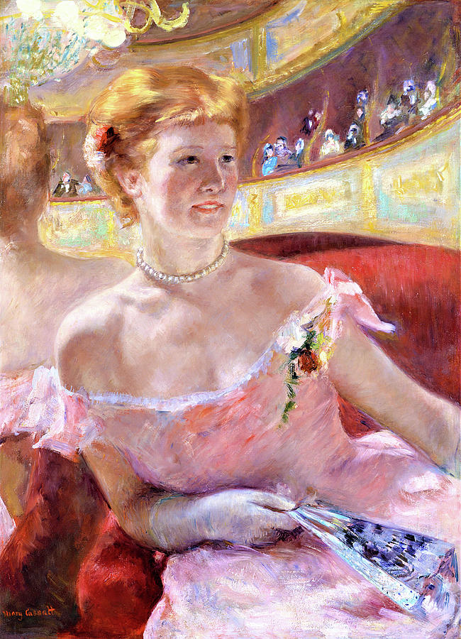 Mary cassatt woman 2025 with a pearl necklace