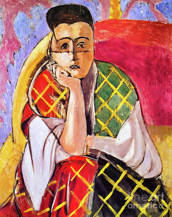 Woman With a Veil by Henri Matisse 1927 Painting by Henri Matisse