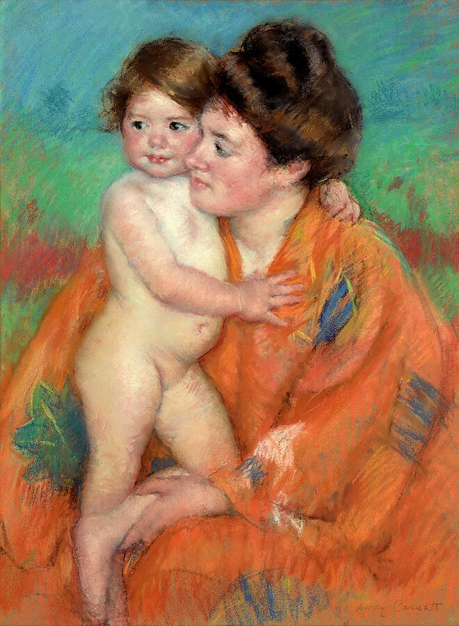 Woman With Baby By Mary Cassatt Painting