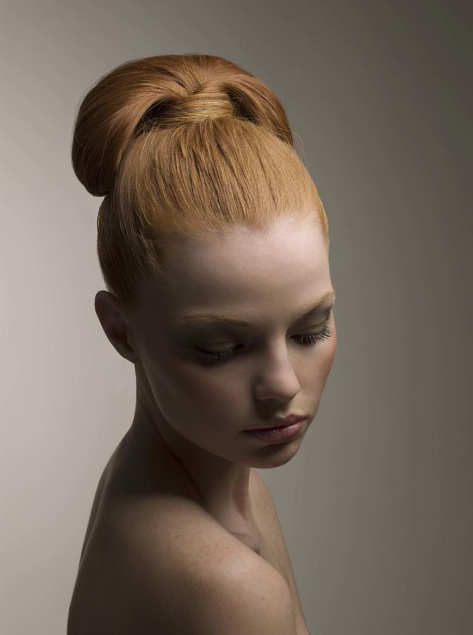 Woman with contemporary hairstyle Photograph by Jupiterimages