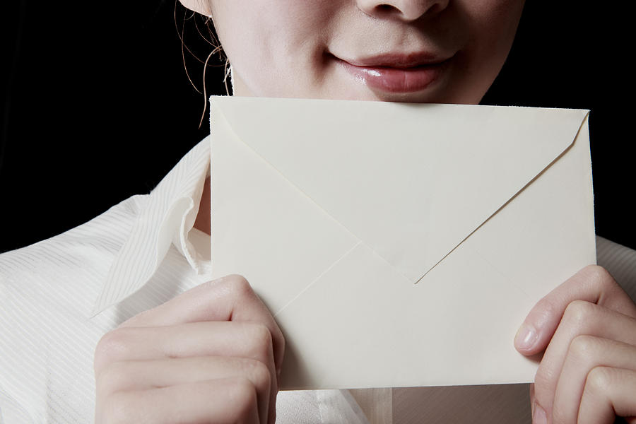 Woman With Envelope,close-up Photograph by RunPhoto