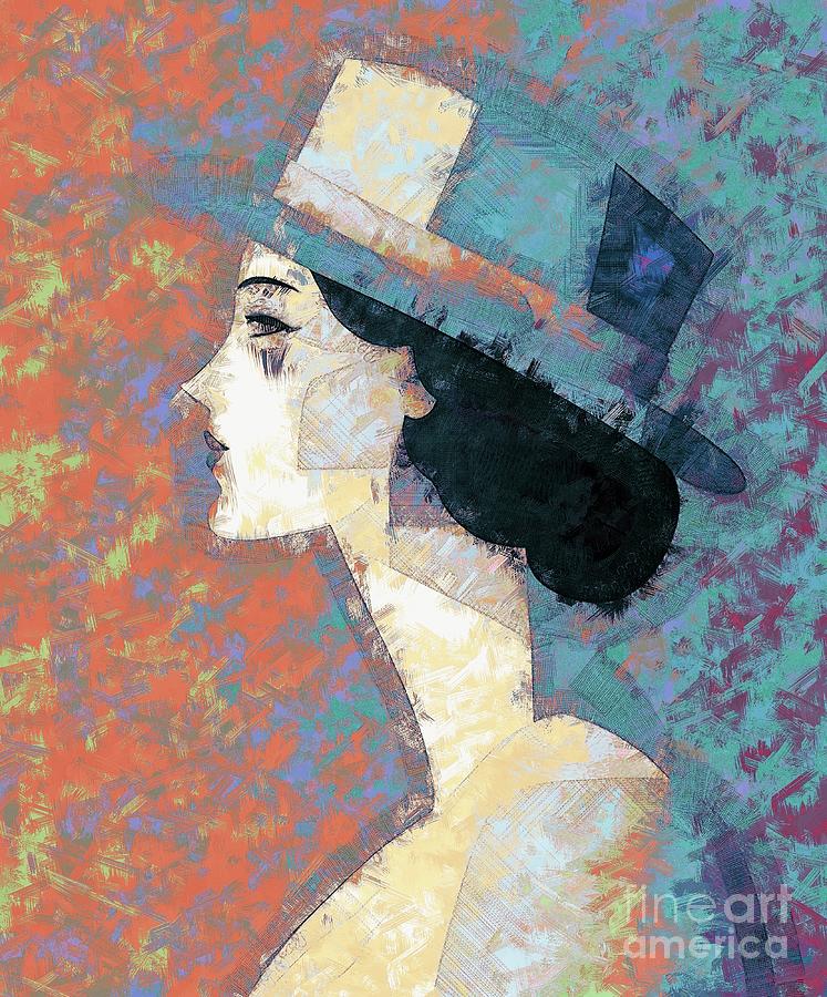 Woman With Hat - 4 Digital Art by Philip Preston