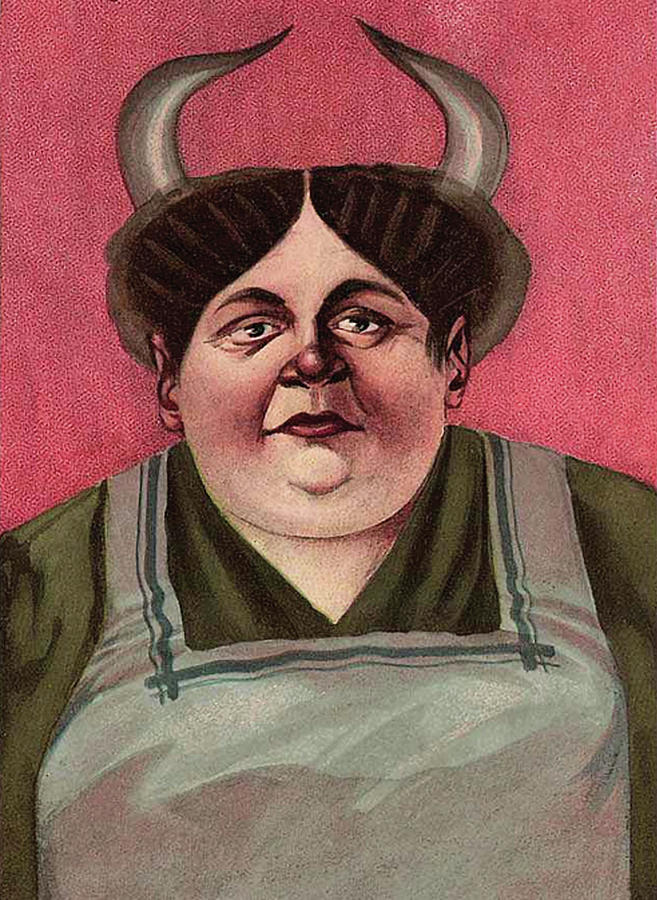 Woman with Horns Digital Art by Long Shot