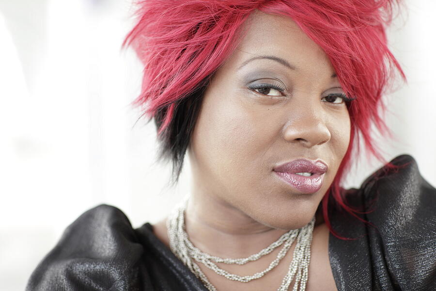 Portrait Photograph - Woman with messy red hair by Felix Mizioznikov