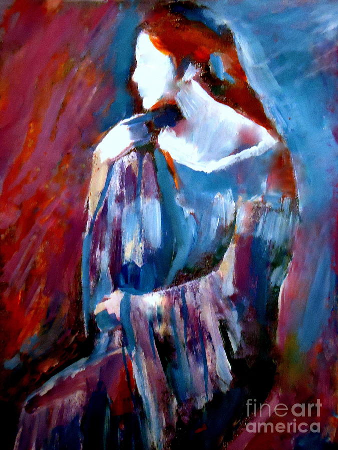  Woman With Red Hair Painting by Helena Wierzbicki