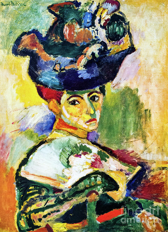Woman With the Hat by Henri Matisse 1905 Painting by Henri Matisse