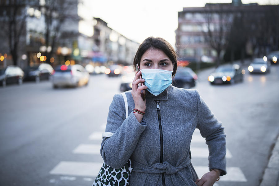 Woman With Wear Talking On The Phone. Photograph by ArtistGNDphotography