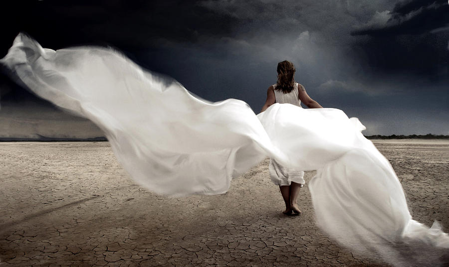 Woman with white dress Photograph by Saul Landell / Mex