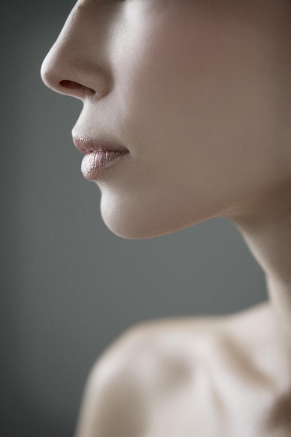 Womans mouth and nose Photograph by Beauty Archive