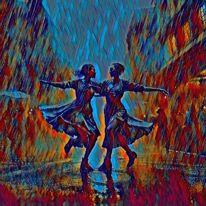 Women Dancing in the Rain Digital Art by Femina Photo Art By Maggie