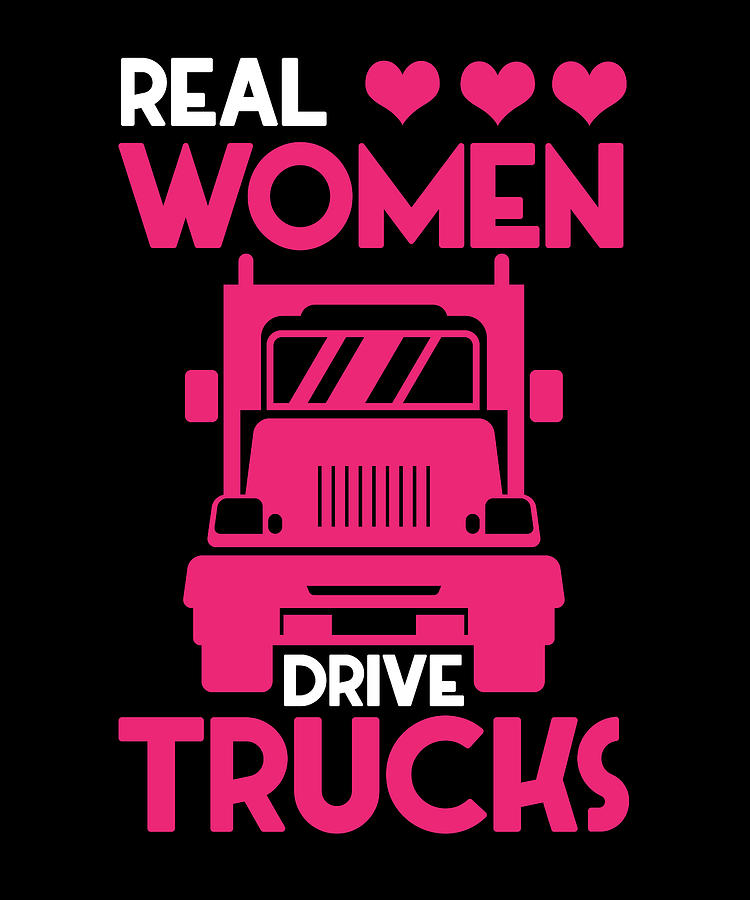 Women Drive Trucks Girl Driver Farming Truck Digital Art by Florian ...