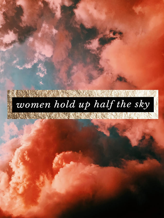 women-hold-up-half-the-sky-i-poster-red-red-painting-by-olivia-karen