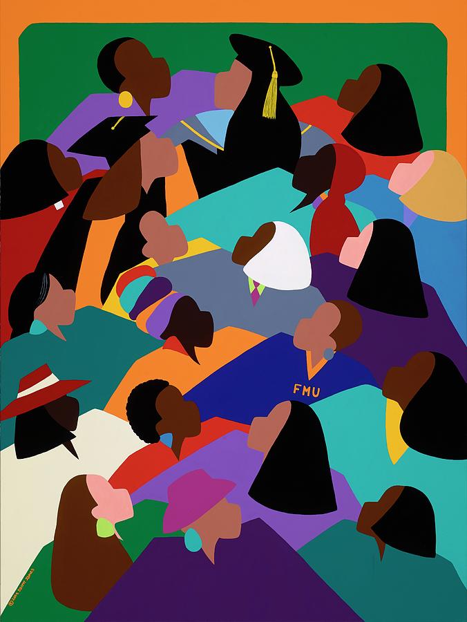 Women Lifting Their Voices Painting by Synthia SAINT JAMES