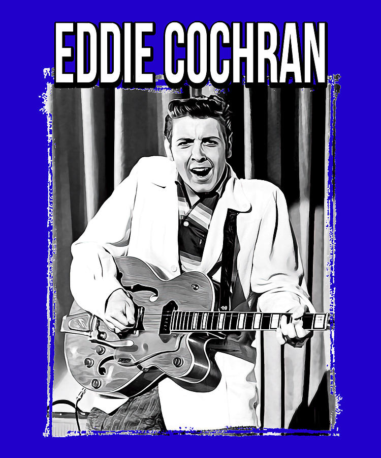 Women Men Eddie Cochran Retro Vintage Digital Art by Charynn Shop ...