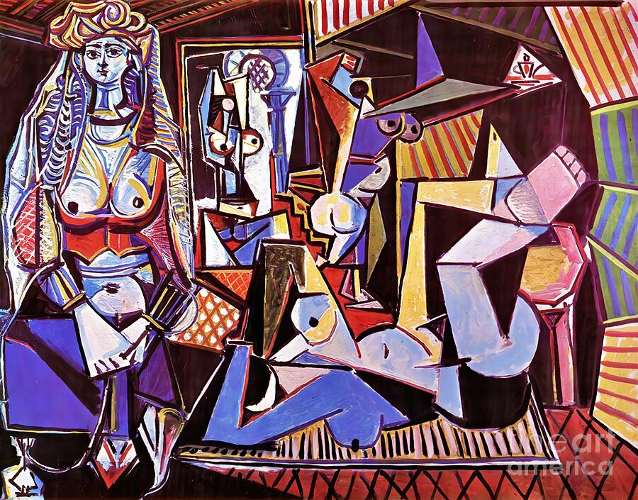Women of Algiers Painting by Pablo Picasso Women of Algiers Painting by Pablo Picasso