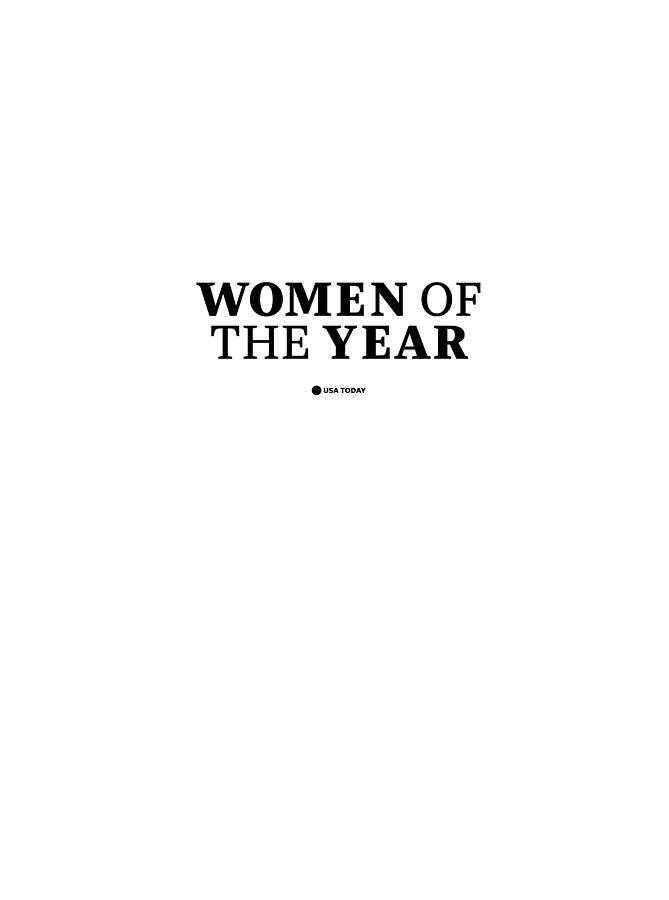 Women of the Year Black Logo Digital Art by Gannett Co