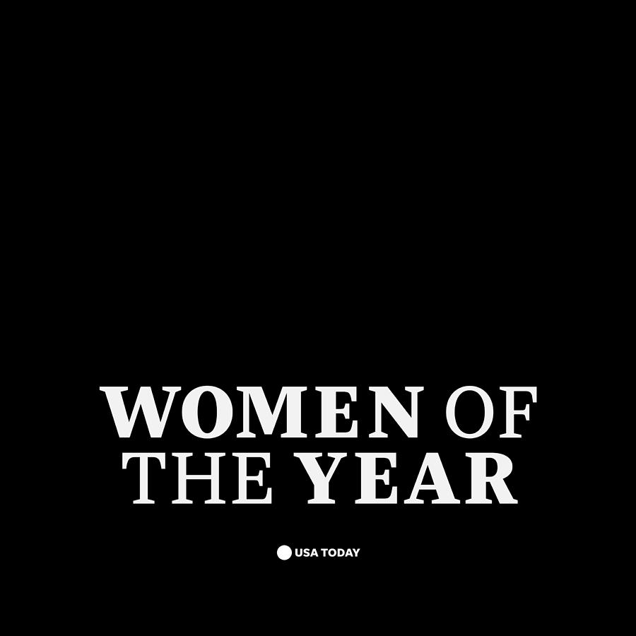 Usa Today Digital Art - Women of the Year White Logo by Gannett Co