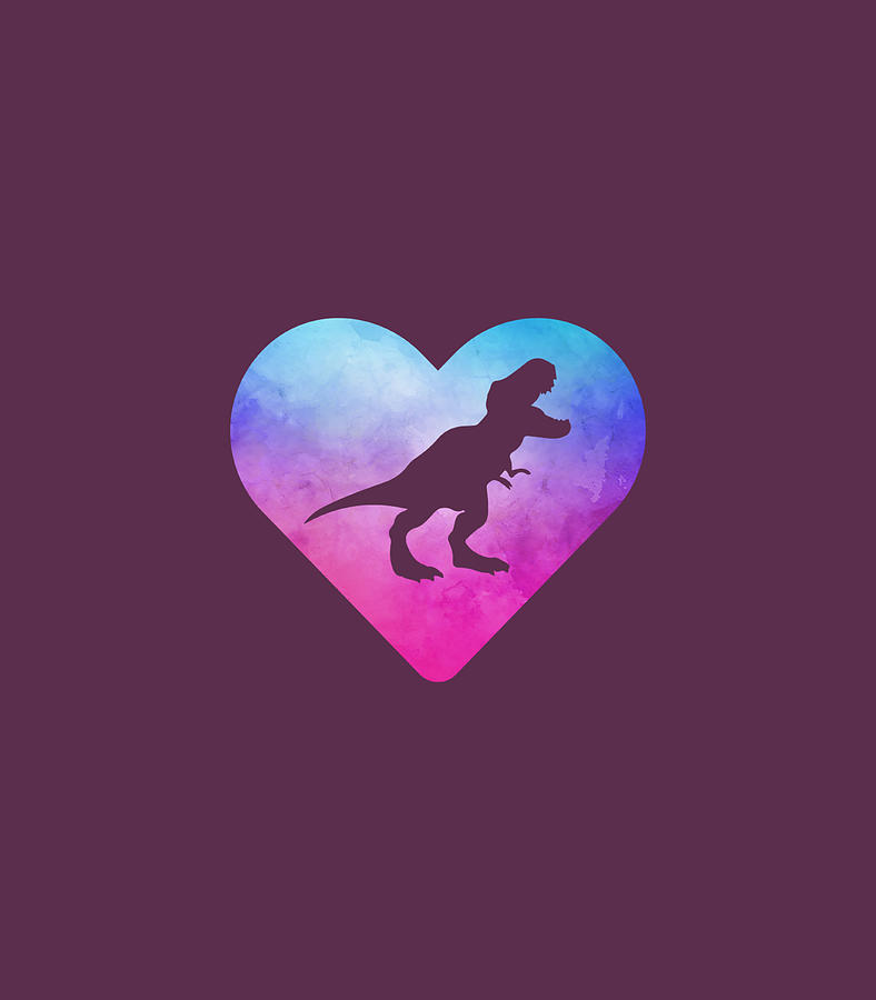 Women or Girls Tyrannosaurus Rex TRex Dinosaur Digital Art by Hudson ...