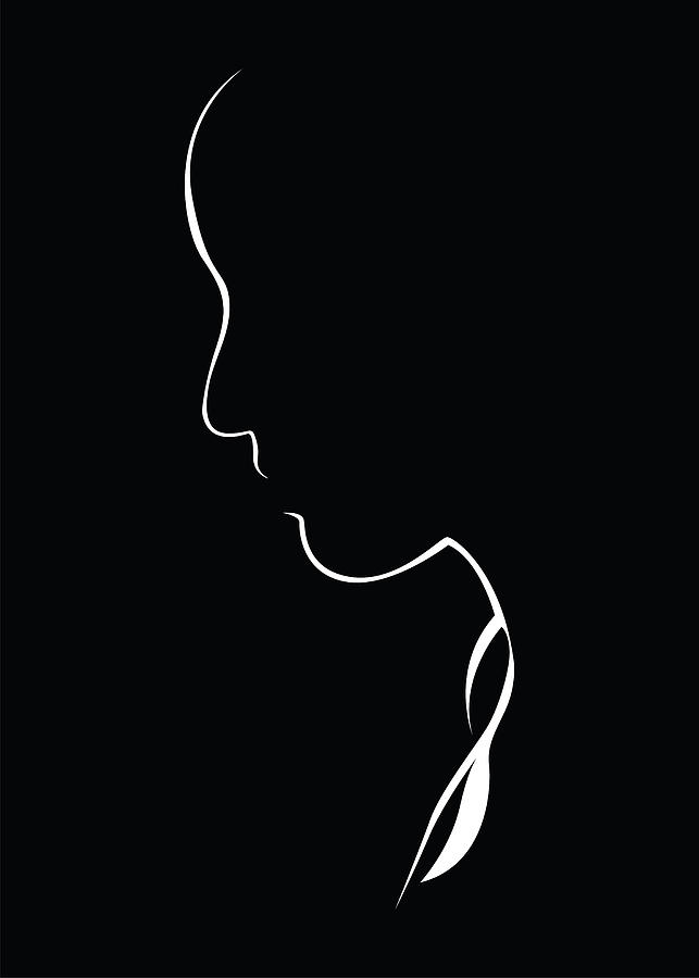 Women Silhouette Digital Art by Sarta Sarta - Fine Art America