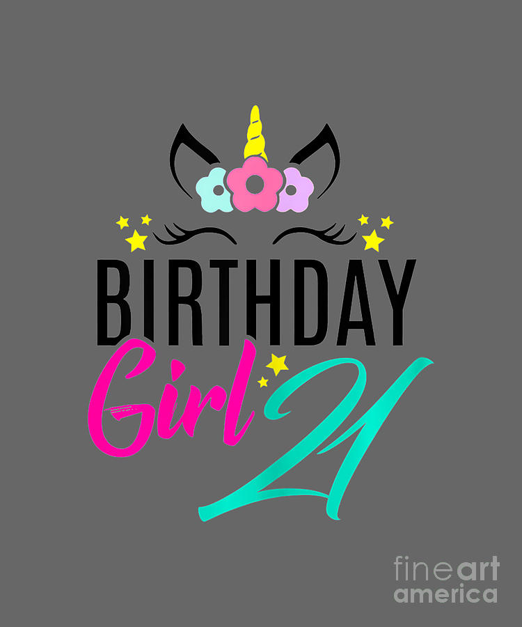 Womens Birthday Girl 21 Year Old Gift Cute Face Tapestry - Textile by ...