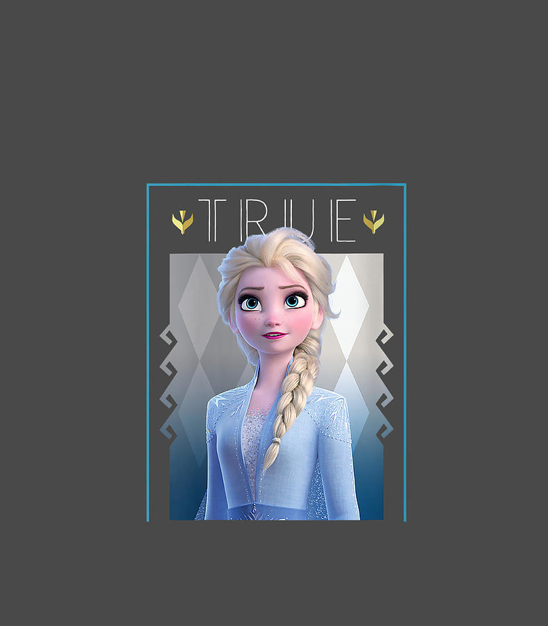 Womens Disney Frozen 2 Elsa True To Myself Digital Art by Emilem Moon ...