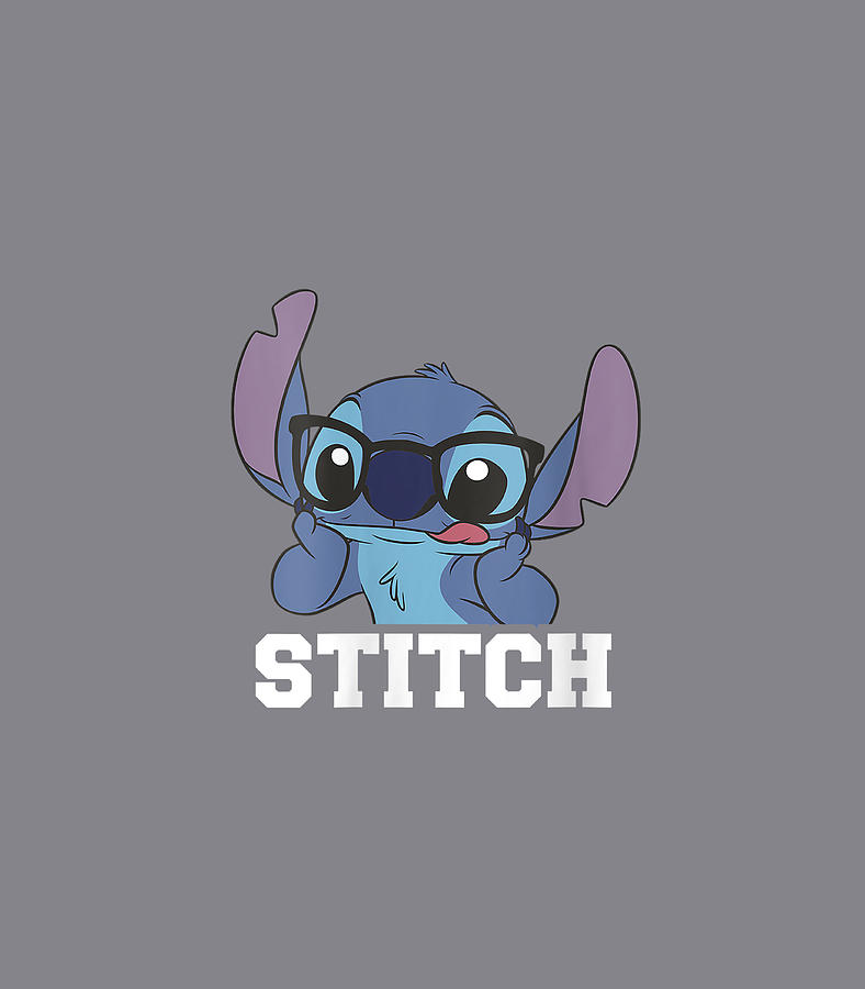 Womens Disney Lilo Stitch Nerdy Stitch Digital Art by Clemeq Ned - Fine ...