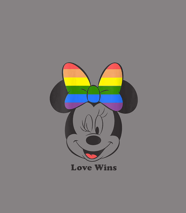 Womens Disney Mickey And Friends Pride Minnie Love Wins Digital Art by ...