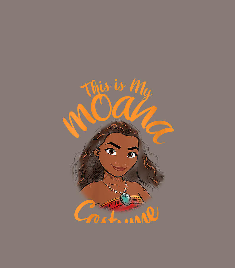 Womens Disney Moana This Is My Costume Halloween Digital Art by Darced ...