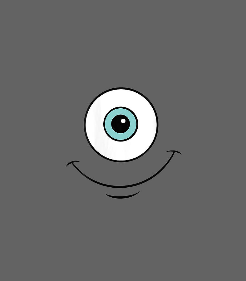 Womens Disney Monsters Inc Mike Eye Smile Digital Art by Darced Casan ...