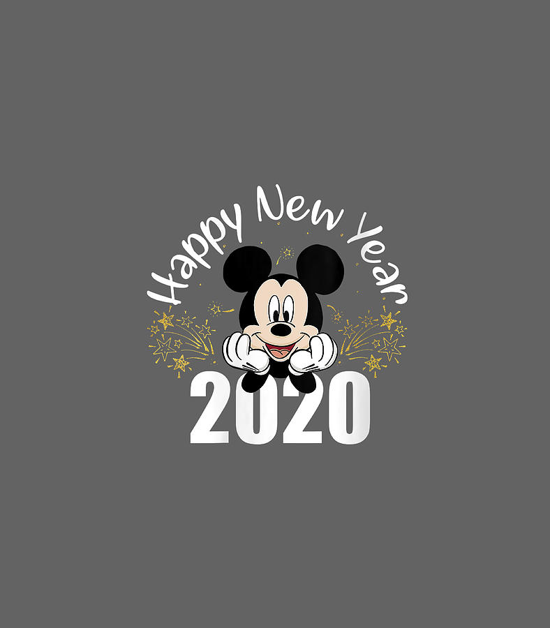 Womens Disney New Years Mickey Mouse Happy New Year Digital Art by