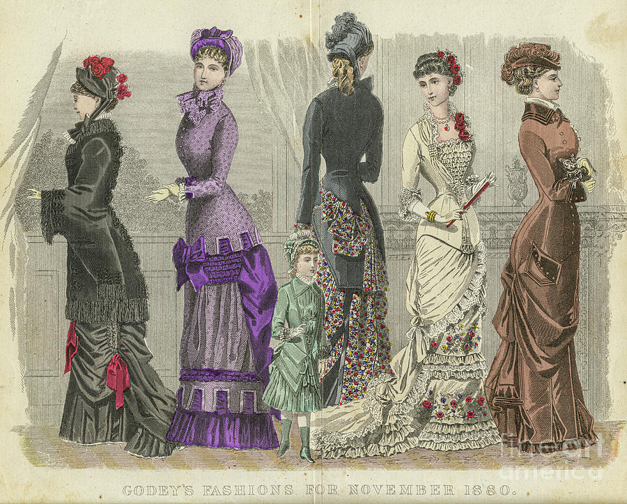 1880s ladies fashion