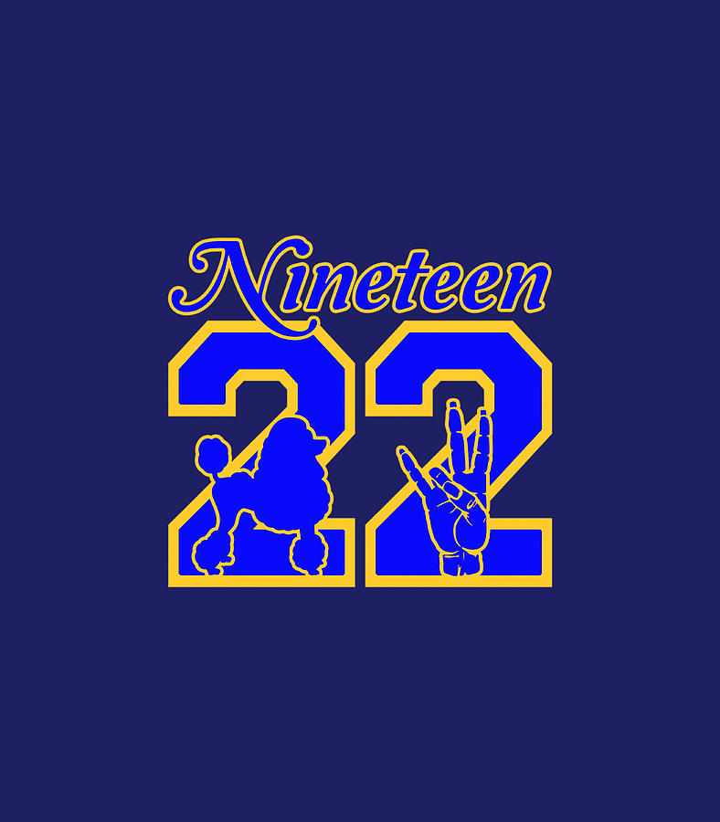 Womens Sigma Nineteen 22 Poodle Handsign Gamma Rho T-Shirt Womens Sigma Nineteen 22 Poodle Handsign Gamma Rho T-Shirt