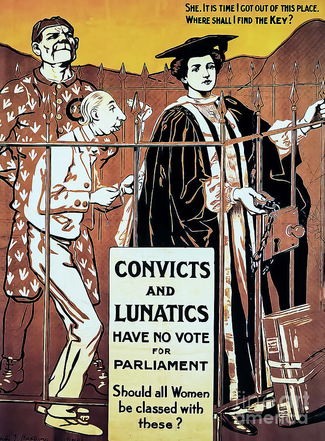 Womens Suffrage Poster London 1907 Drawing by M G Whittingham