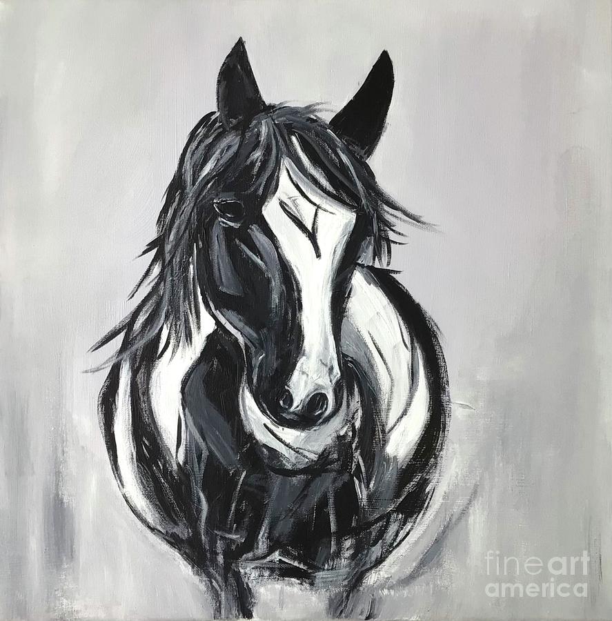 Wonder Horse Love Painting by Susanna Schorr