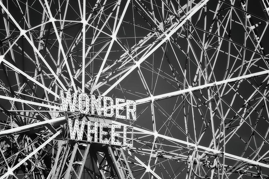 Wonder Wheel IR Photograph by Jerry Fornarotto