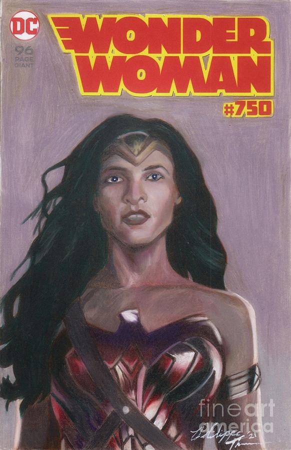 Wonder Woman #750 Drawing by Philippe Thomas