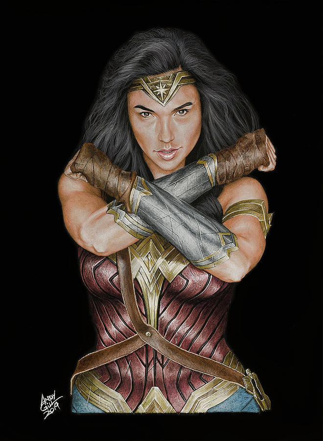 Gal Gadot Drawing Wander Woman Gal Gadot Realism Art Sexiz Pix 2214