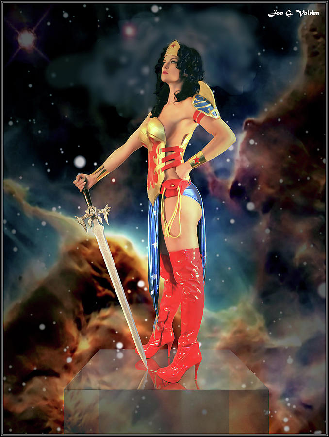 Wonder Woman Cosmos Photograph by Jon Volden